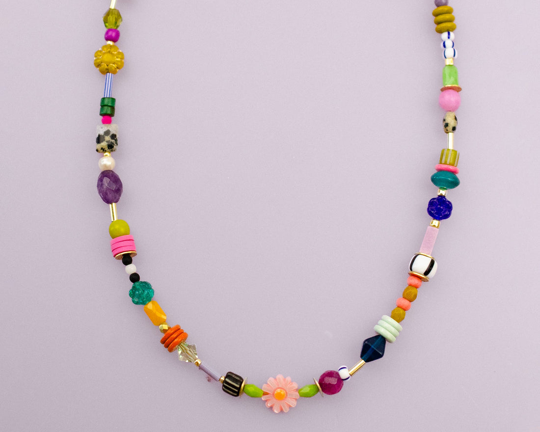 Colorful Beaded Friendship Necklace