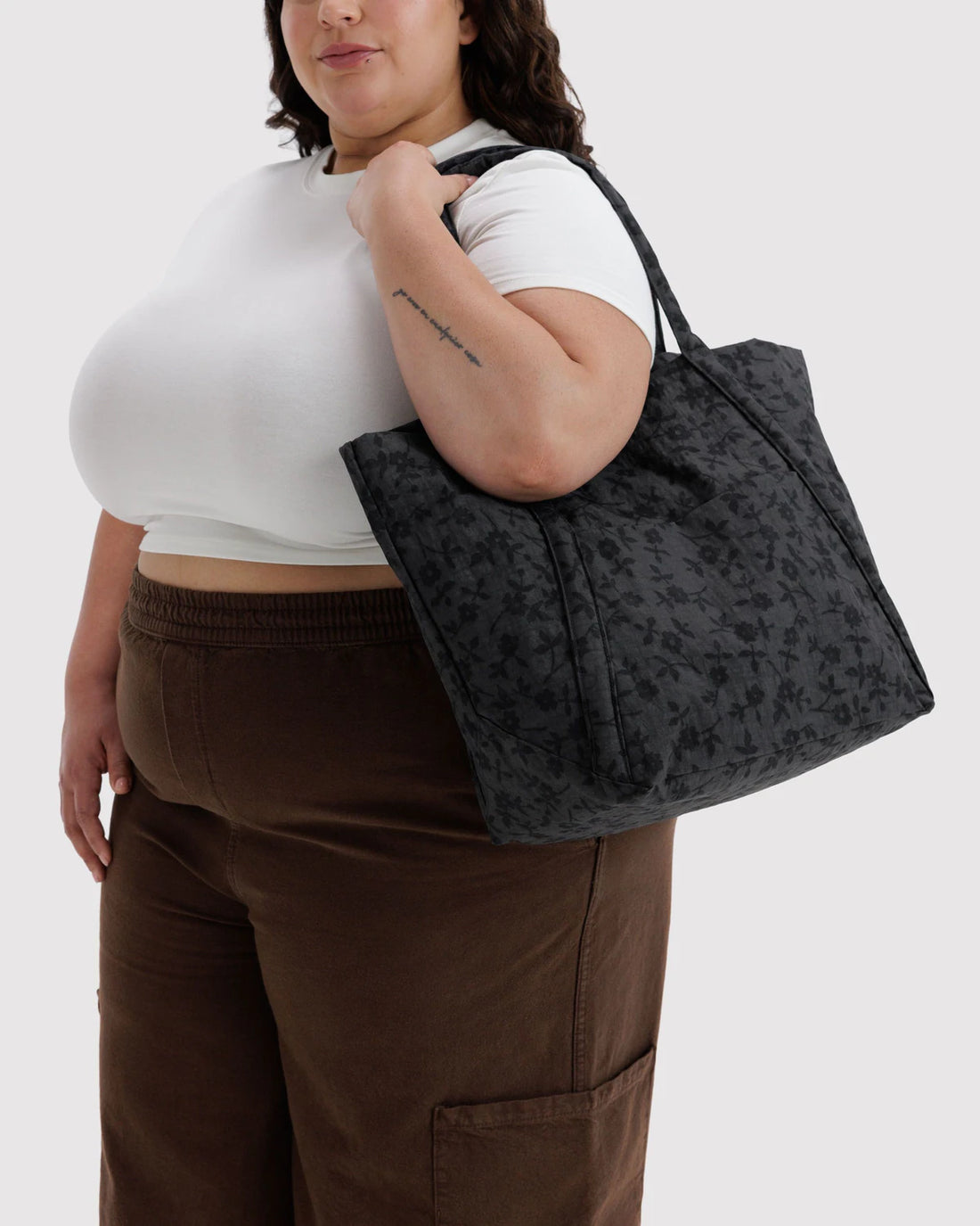 Cloud Bag - Charcoal Ditzy Floral