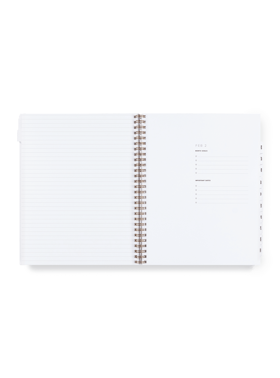 24-25 Year Task Planner - Natural Linen