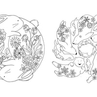 A Million Cute Animals Coloring Book