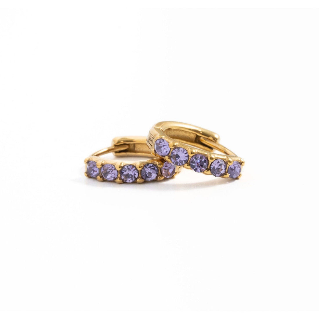 Pip Pop Post Hoops - Dainty Gem