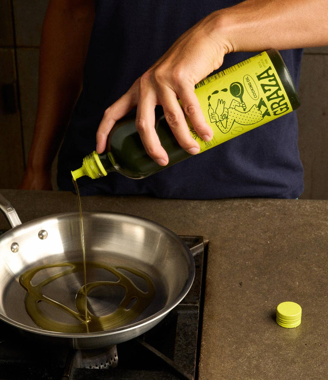 "Sizzle" Extra Virgin Olive Oil Glass Bottle