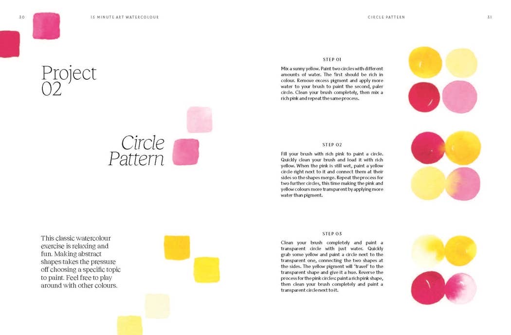 15-minute Art Watercolour Workbook
