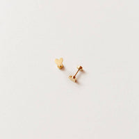 Pip Pop Post Earrings - Gold Heart