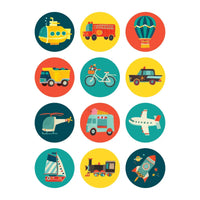 Vehicles Mini Memory Match Game