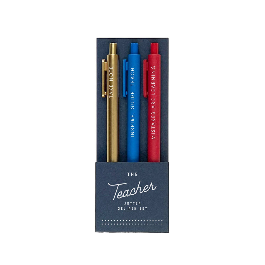 The Teacher Jotter Gel Pen - Set of 3