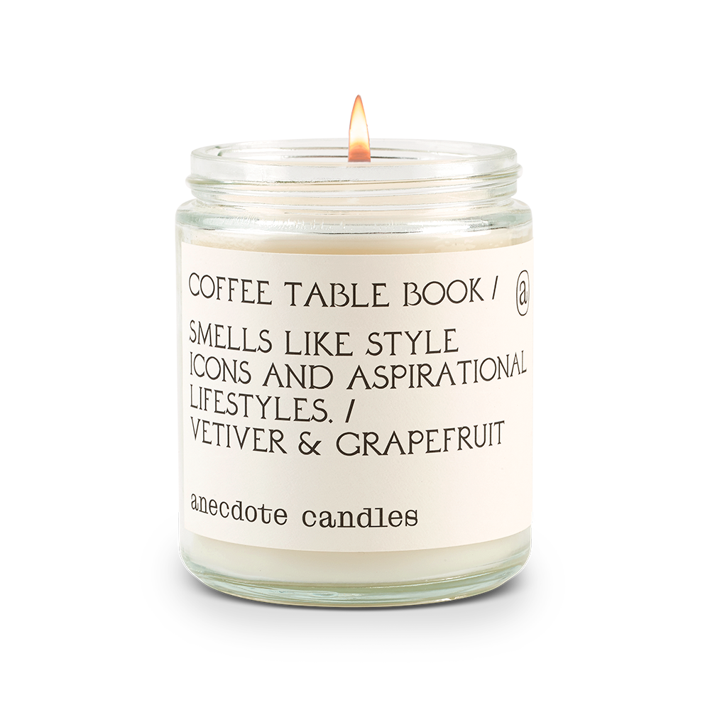 Coffee Table Book Candle - Vetiver & Grapefruit