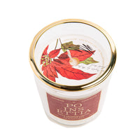 Poinsettia Holiday Candle