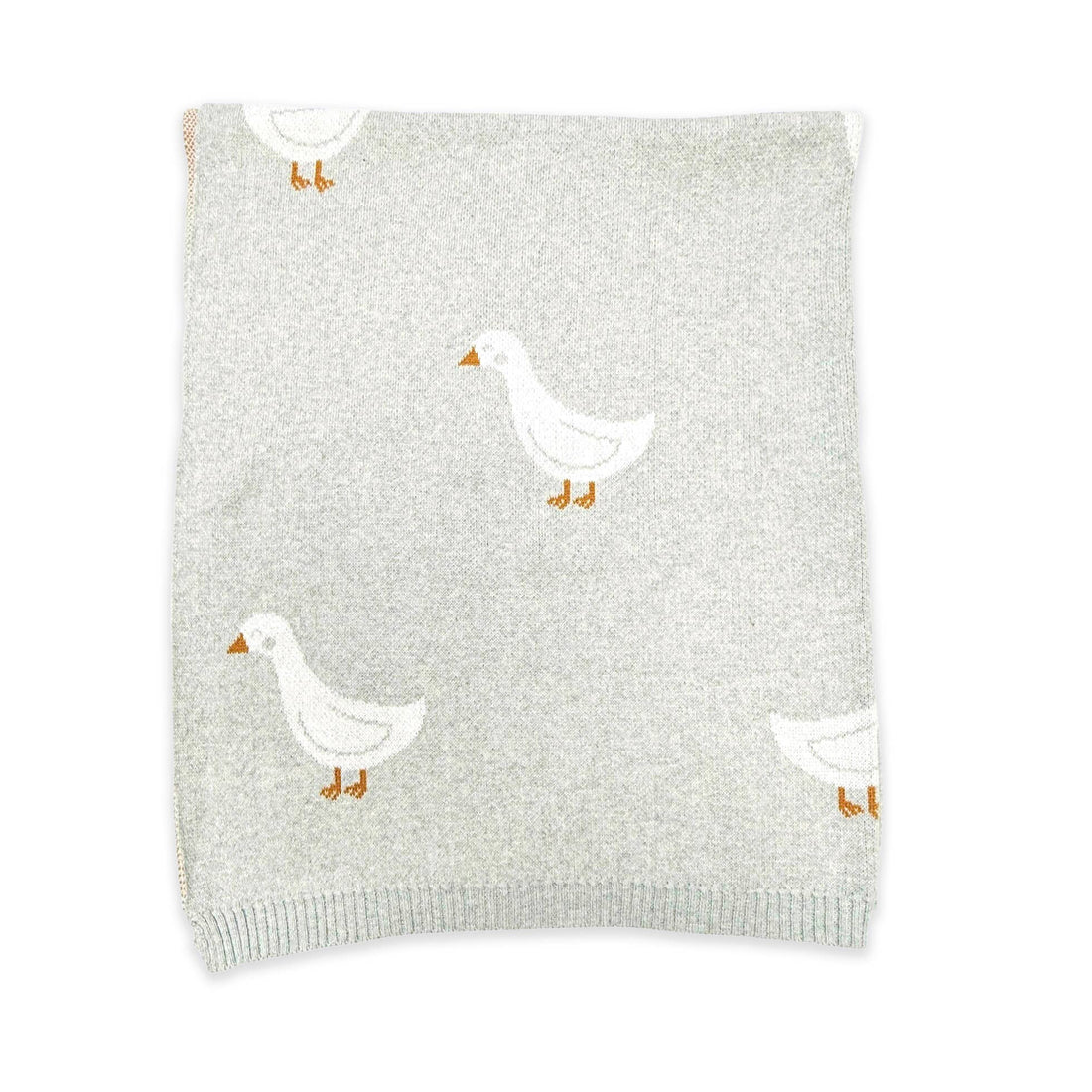 Organic Knit Baby Blanket - Duck Waddle