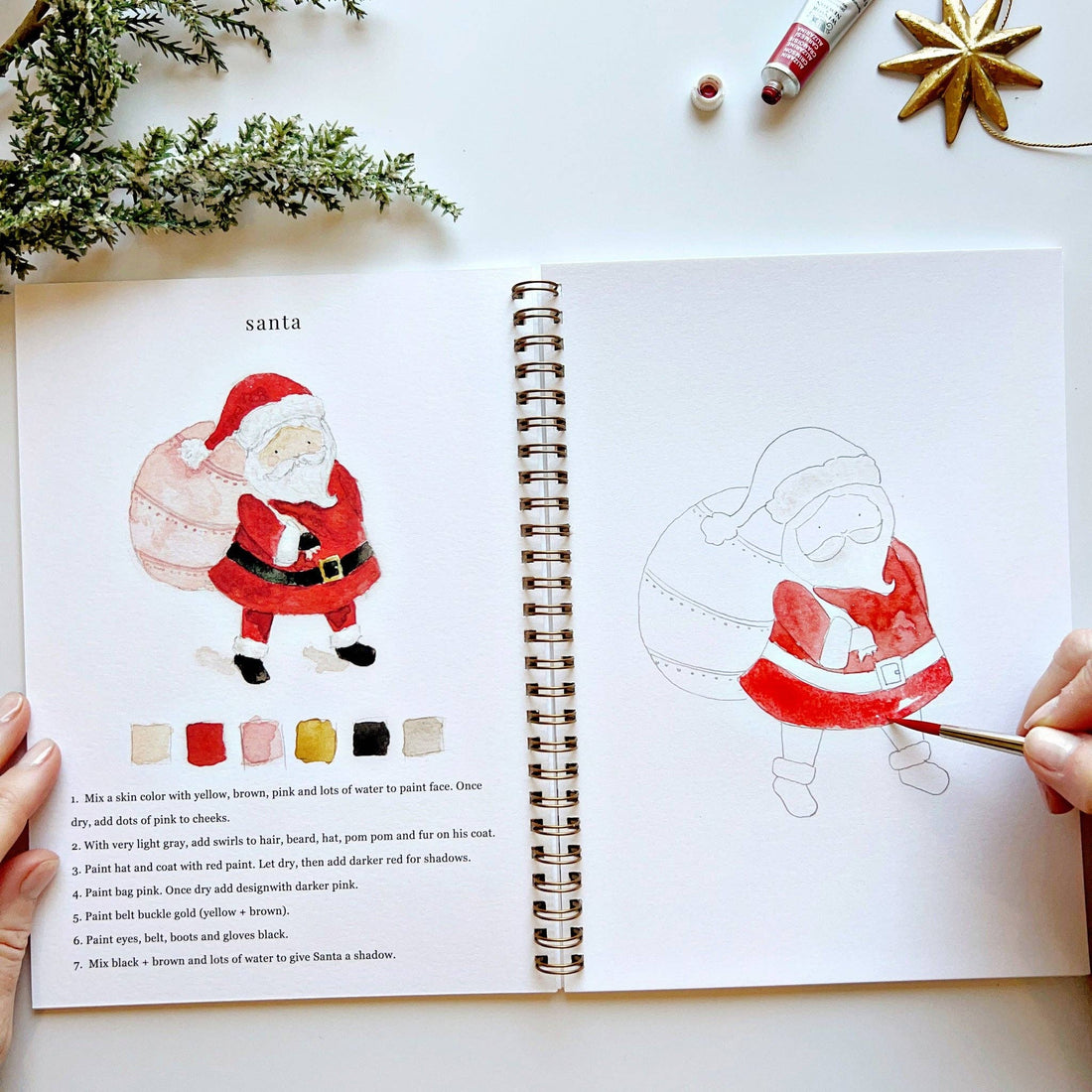 Watercolor Workbook - Christmas