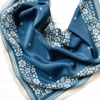 Santorini Floral Silk Bandana