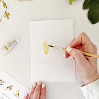 Paintable Notecards - Birds