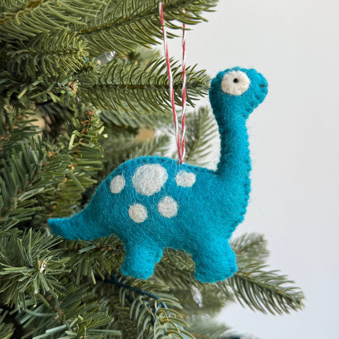 Brachiosaurus Felt Wool Dinosaur Ornament