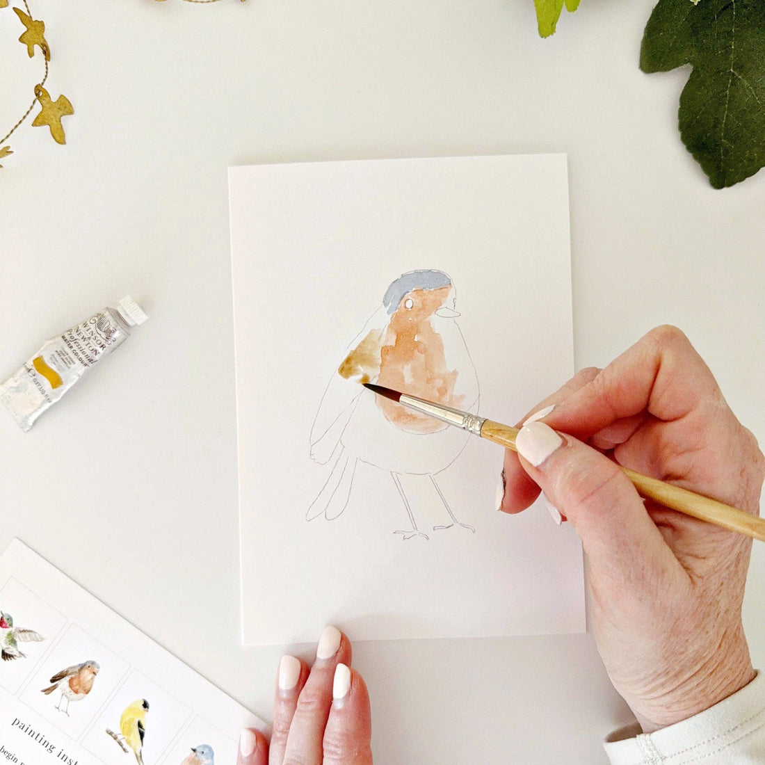 Paintable Notecards - Birds