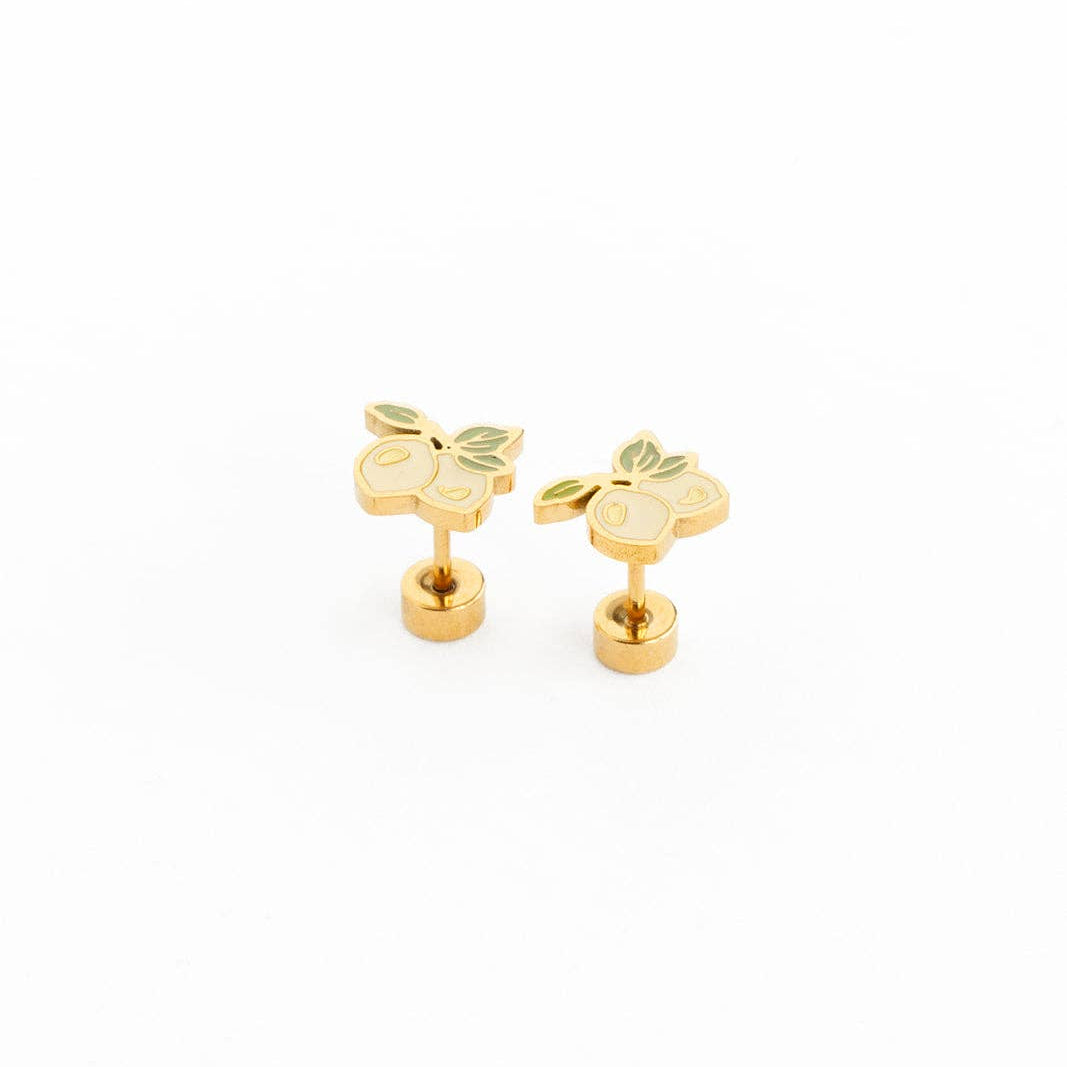 Pip Pop Post Earrings - Lemon Bunch Stud