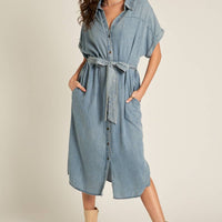 Denim Button Down Dress