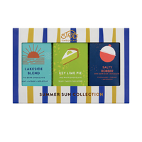 3 pack of mini chocolate bars dark chocolate key lime pie and dark chocolate with pink sea salt