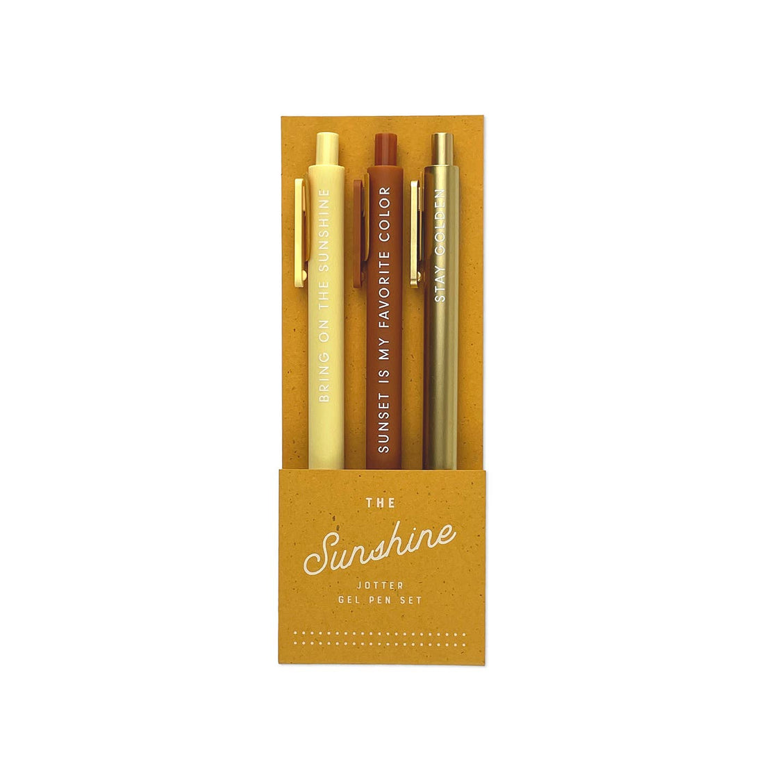 Sunshine Jotter Gel Pen - Set of 3