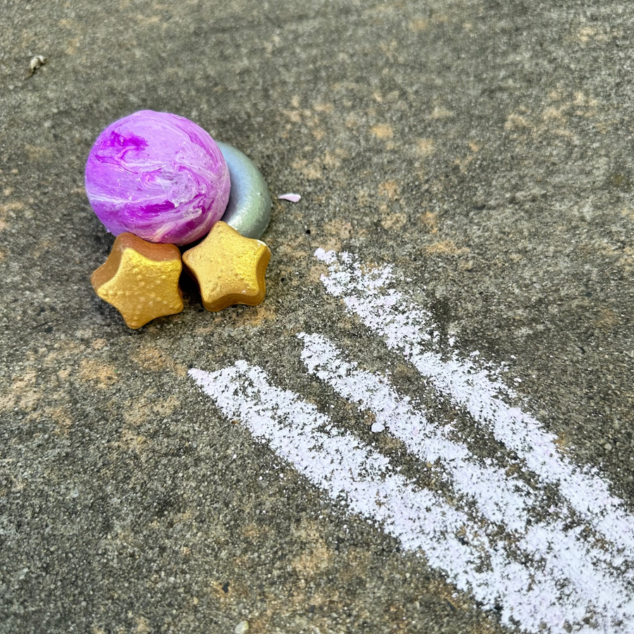 Mini Galaxy Sidewalk Chalk - Purple