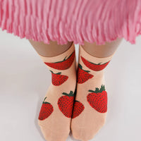 Crew Sock - Strawberry