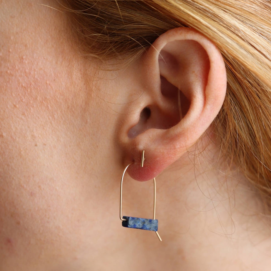 Lapis Arches Earrings