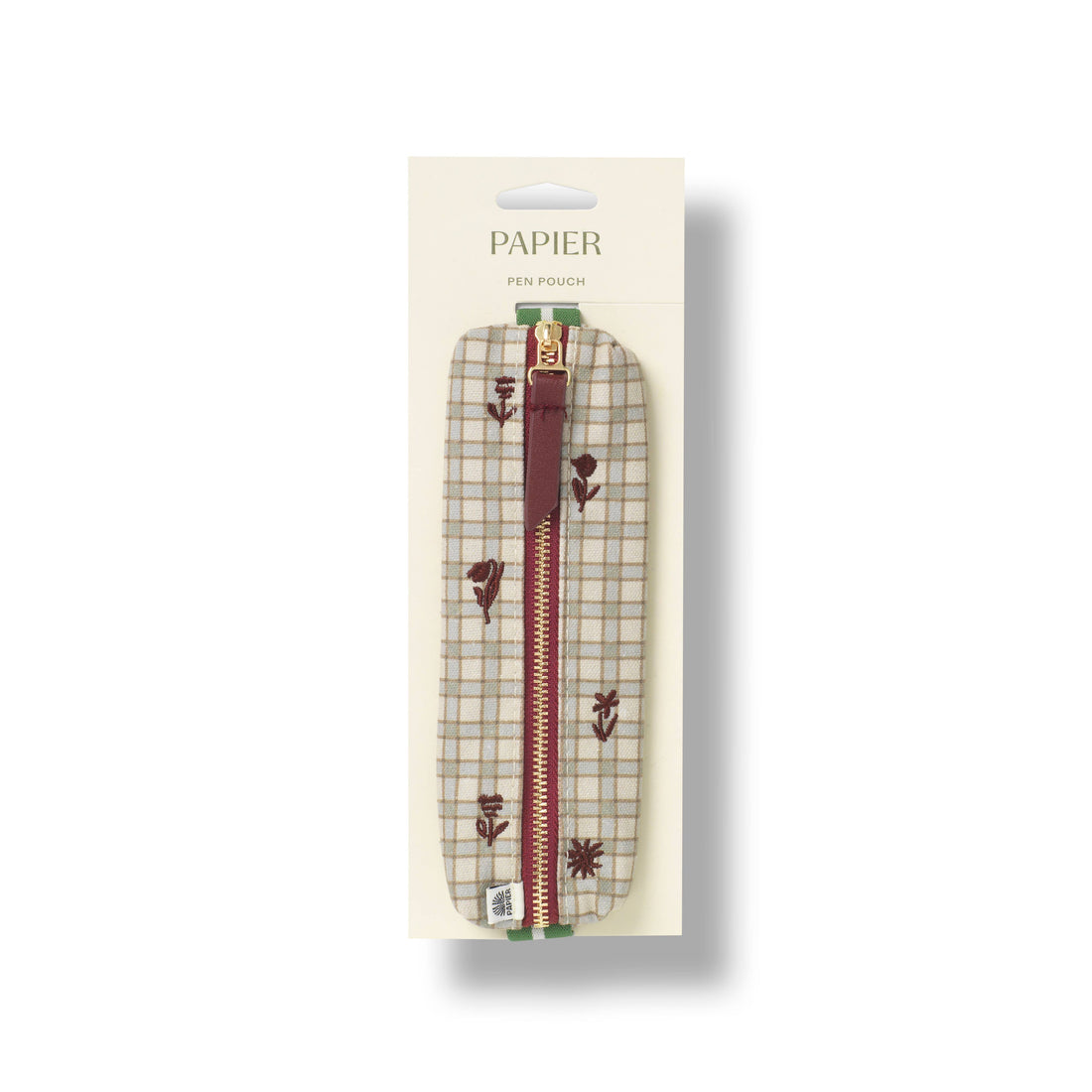 Elastic Pen Pouch - Garden Grid