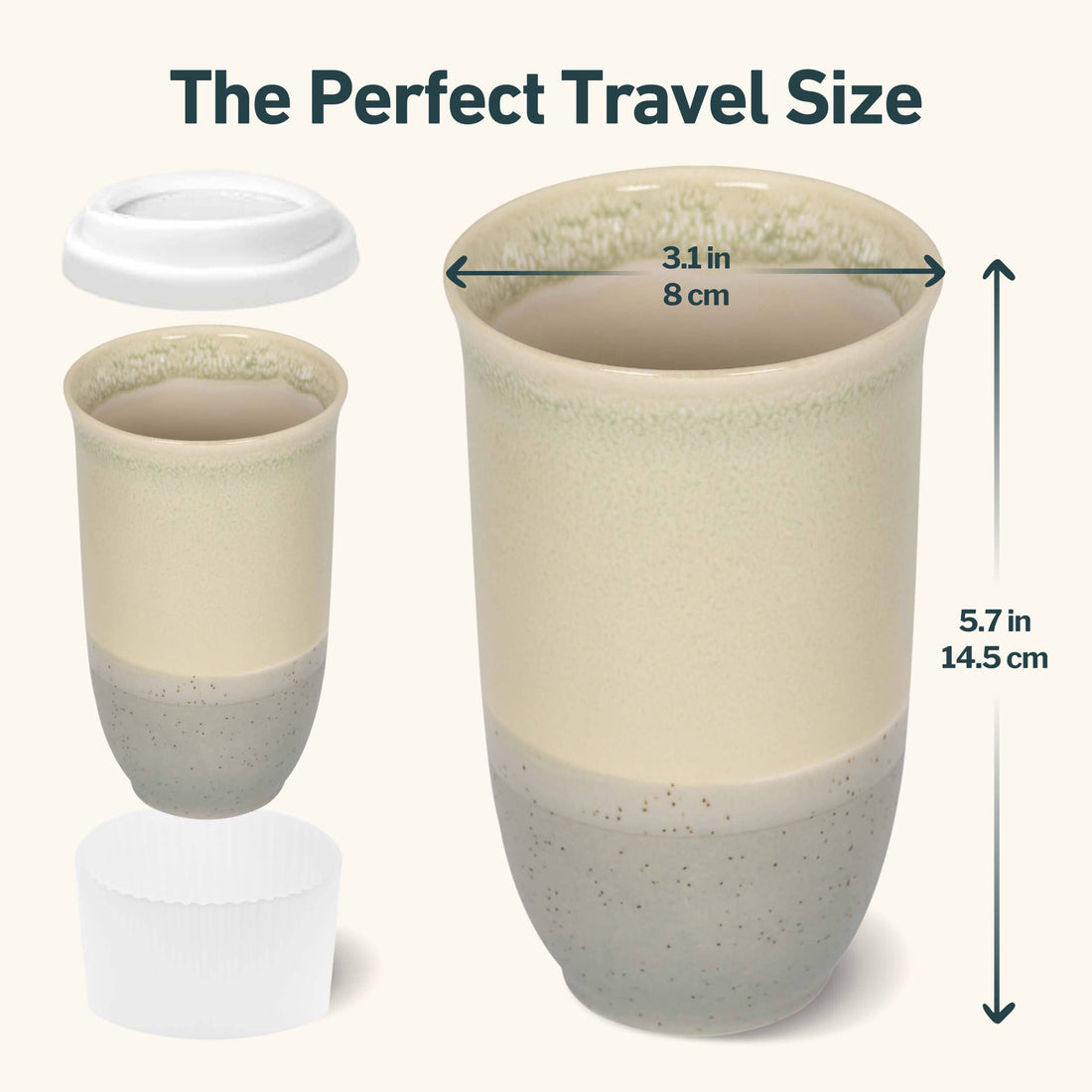 Mist Ceramic Travel Mug – 16 oz