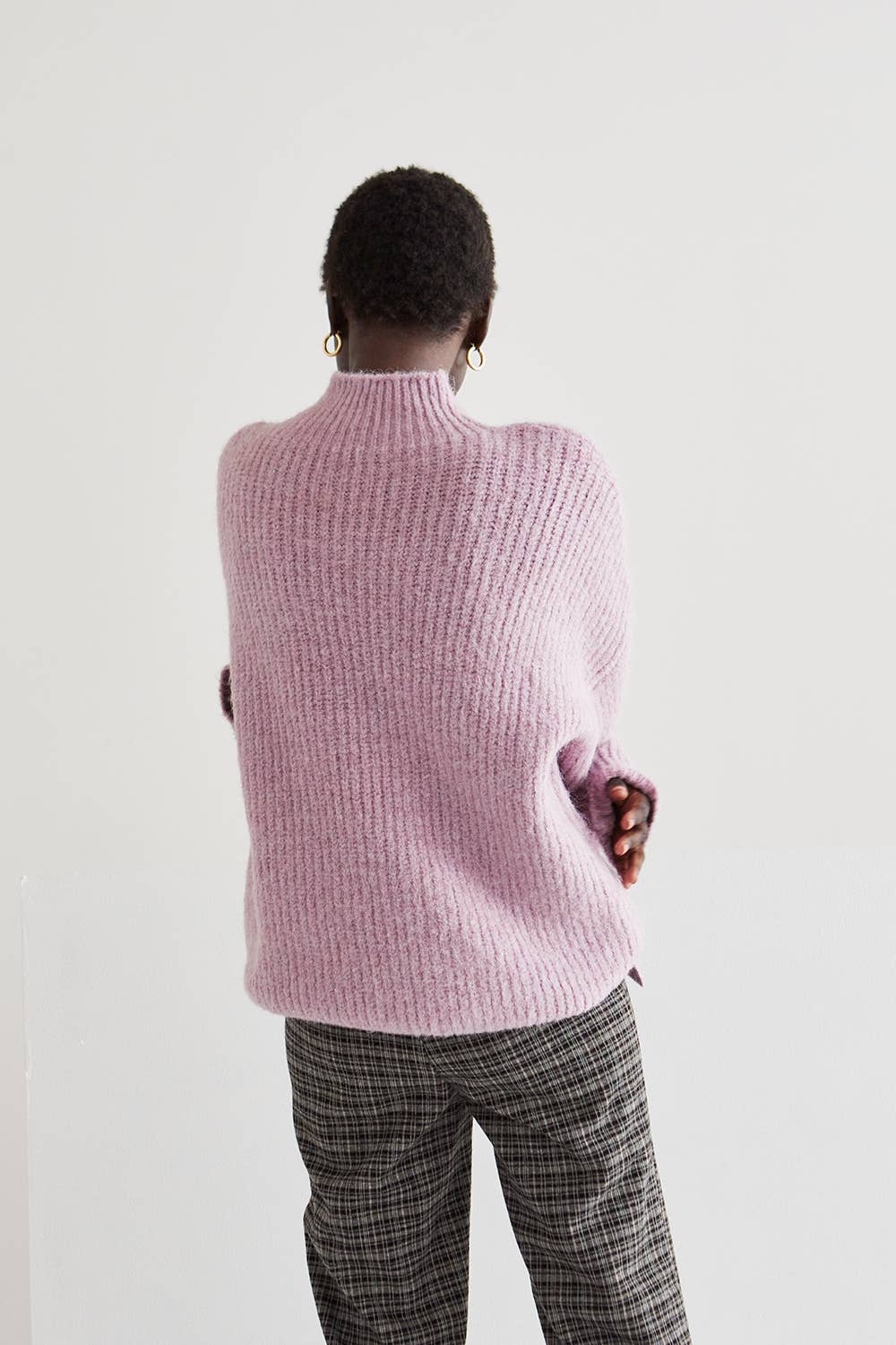 Isabel Wool Blend Mock Neck Sweater