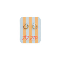 Pip Pop Post Hoops - Dainty Gem