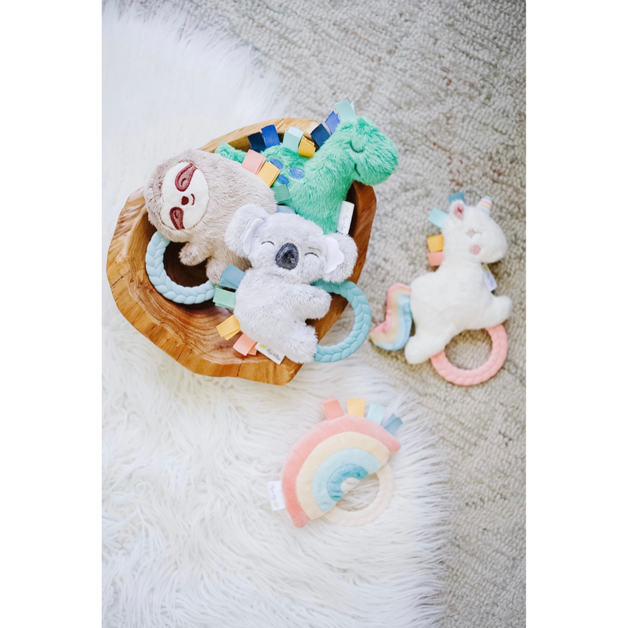 Ritzy Rattle Pal™ Plush Rattle Pal with Teether: Rainbow