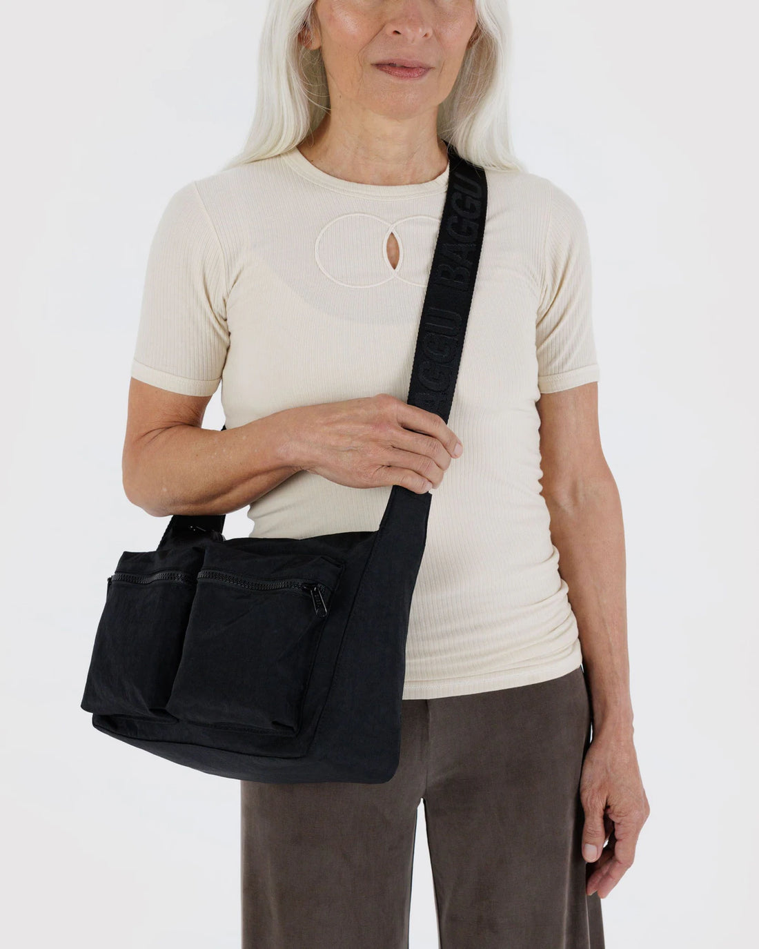 Medium Cargo Crossbody Bag - Black