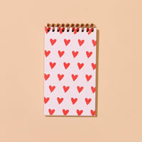 Hearts Small Spiral Notebook