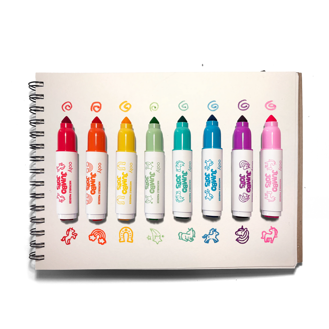 Jumbo Jots Dual Tip Unicorn Stamp Markers