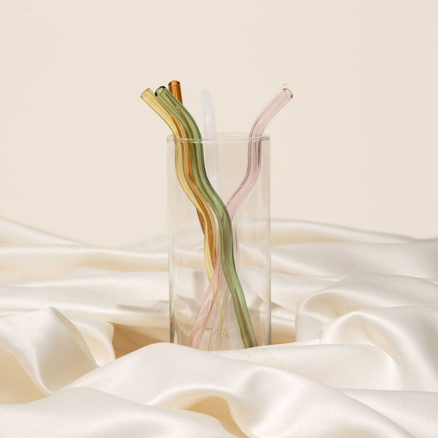 Wavy Glass Straws