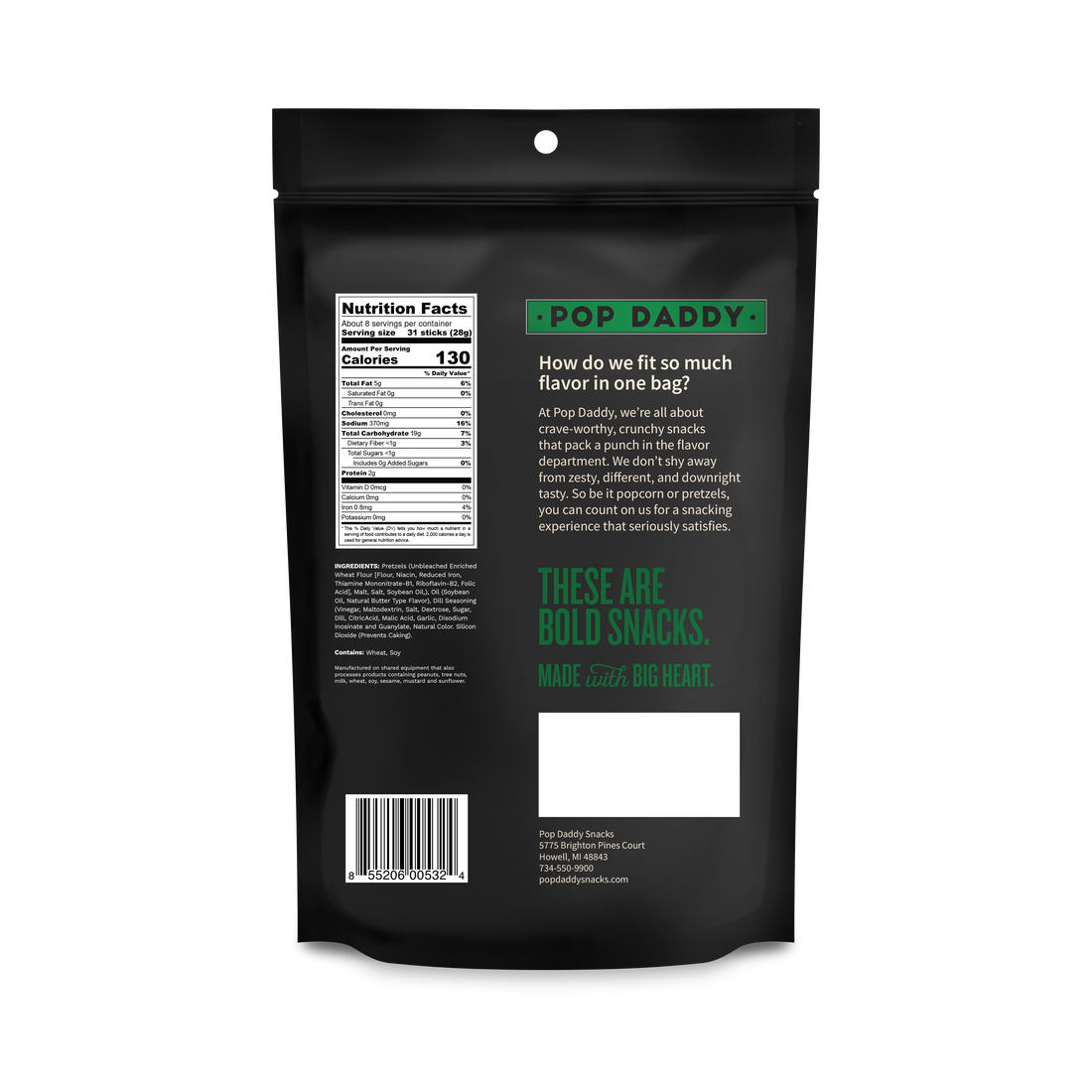 Dill Pickle Seasoned Pretzels