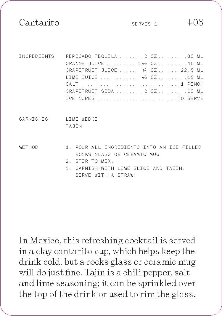 The Cocktail Cabinet - Tequila Recipe Deck