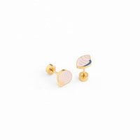 Pip Pop Post Earrings - Shell