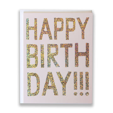 Happy Birthday Glitter Card