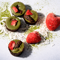 Matcha Strawberry Mini Cups