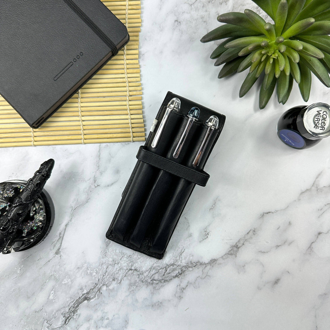 3 Pen Case - Black
