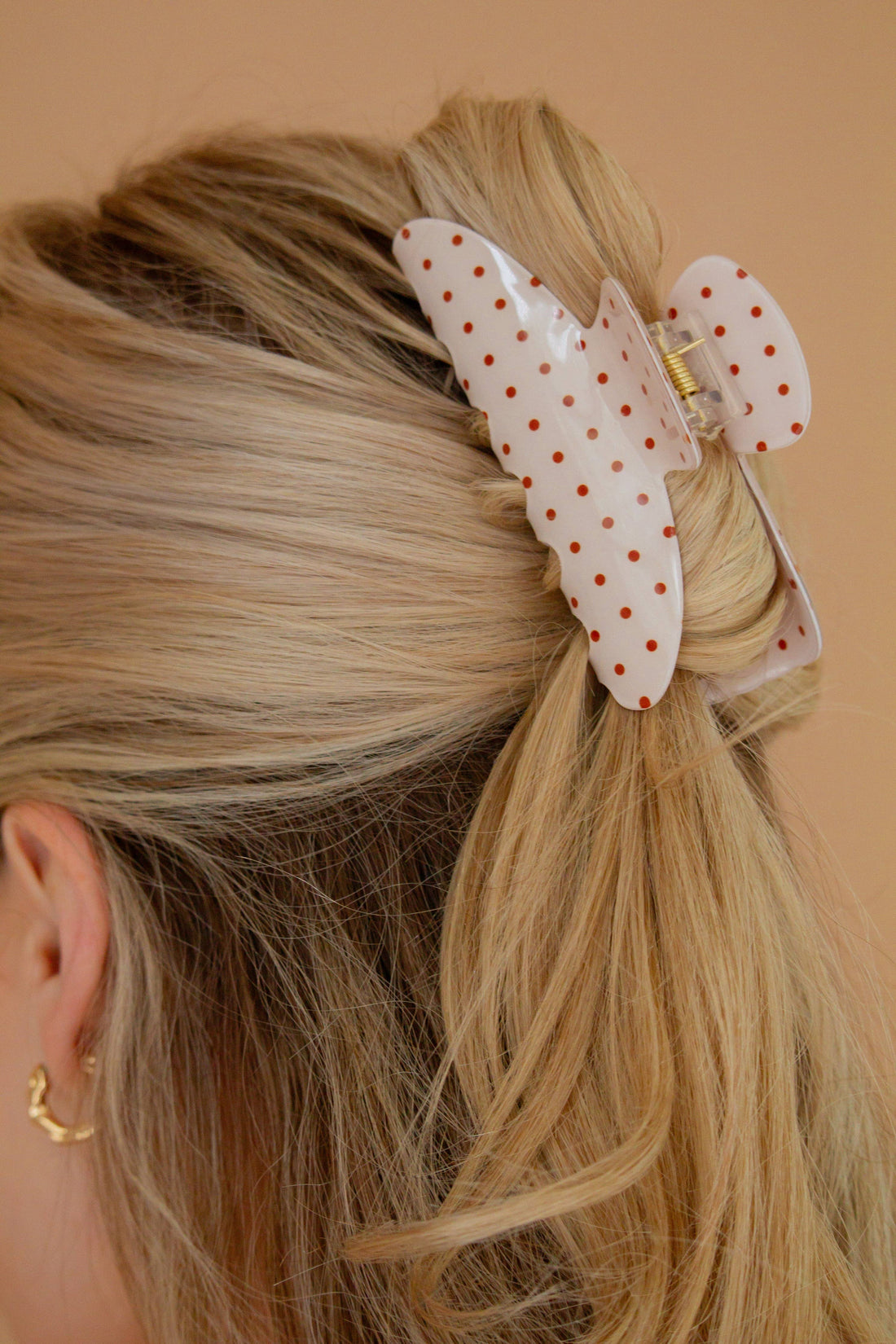 Polka Dot Claw Clip