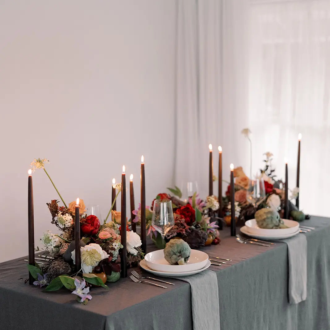 Beeswax Taper Candles - Chestnut