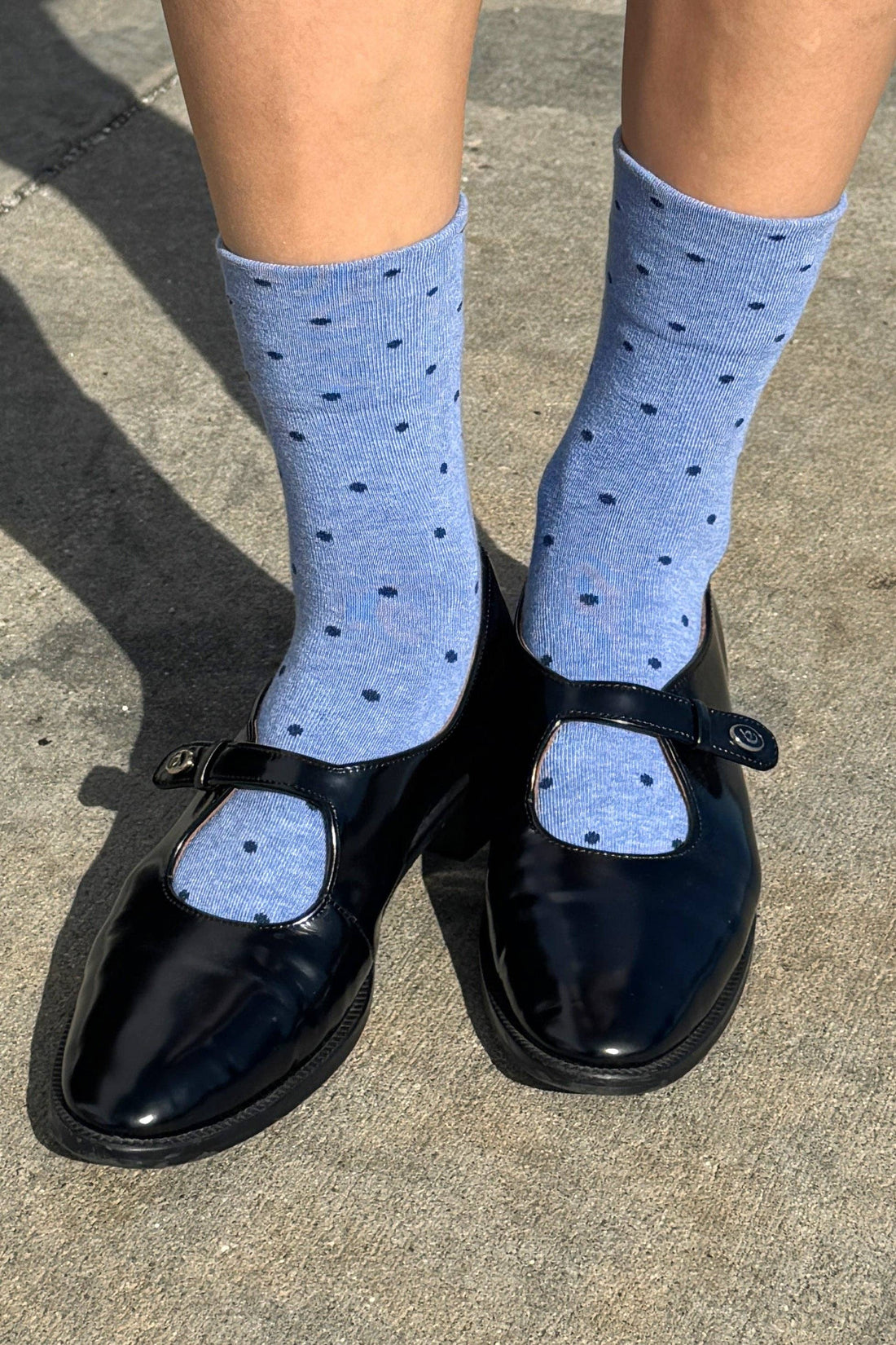 Sneaker Socks - Polka Dot Blue/Navy