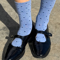 Sneaker Socks - Polka Dot Blue/Navy