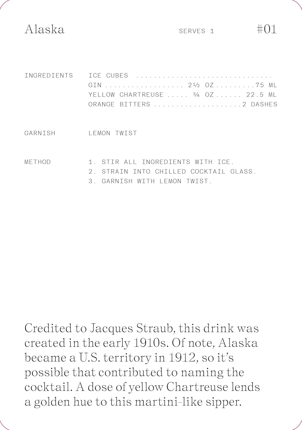 The Cocktail Cabinet - Gin Recipe Deck