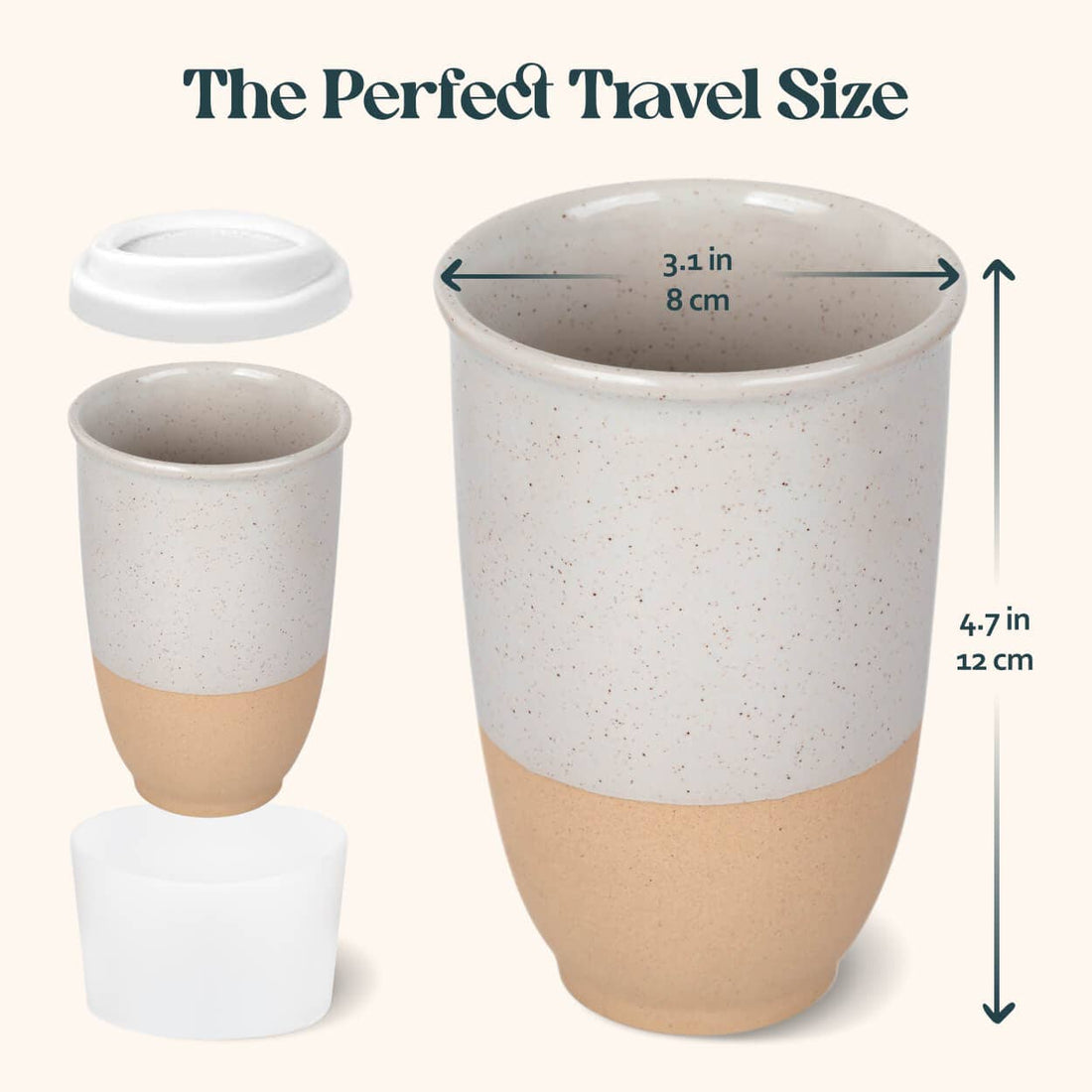Dune Ceramic Travel Mug - 12 oz