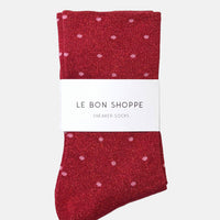 Sneaker Socks Polka Dot - Red/Pink