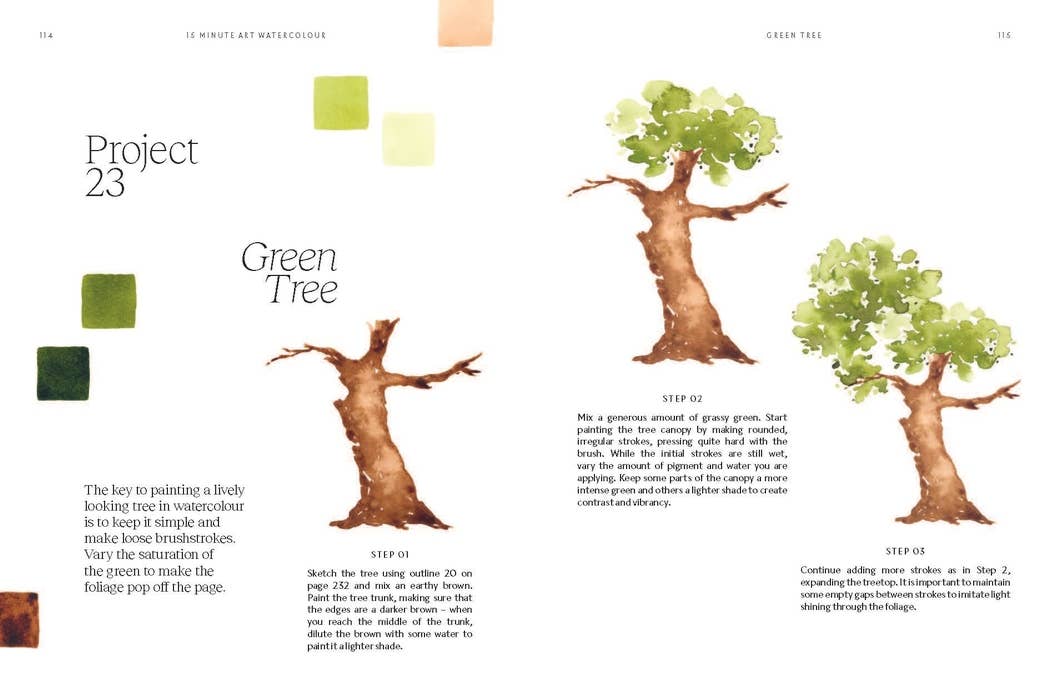 15-minute Art Watercolour Workbook