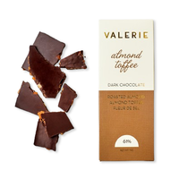 61% Dark Chocolate Bar with Almond Toffee