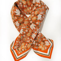 Botanical Garden Floral Silk Bandana